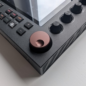 MPC Knob MPC LIVE 1 / 2 / 3 / One / Force / Key 37 / Key 61 / Touch /  Knob Aluminium Fingerplace Grip Data Wheel Dial Rotary - Chocolate