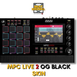 AKAI MPC LIVE 2 skin customize your mpc live 2 original black skin