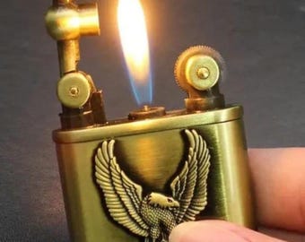 HD metal  or leather Eagle refillable cigarette gas  lighter