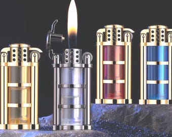 Kerosene lighter wit windproof Transparent oil chamber