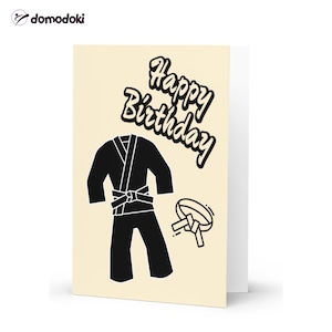 Tarjeta de cumpleaños divertida - Tarjeta de felicitación Jiu Jitsu BJJ MMA - Regalo perfecto para él y ella - Celebración única de BJJ