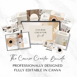 Course Template, Course Creator, Course Canva Template, Course Creator Template, Course Workbook, Course Slide Deck, Course Creation Canva