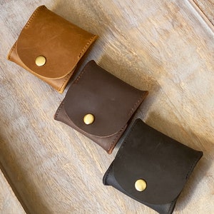 Vintage Genuine Leather Coin Purse Men Woman Crazy Horse Cowhide Small Mini Wallet Wallets Storage Pocket Bag