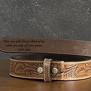 Carved western chain belt