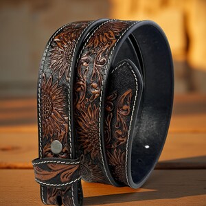 Sunflower Men's Leather Belt Black main image 1