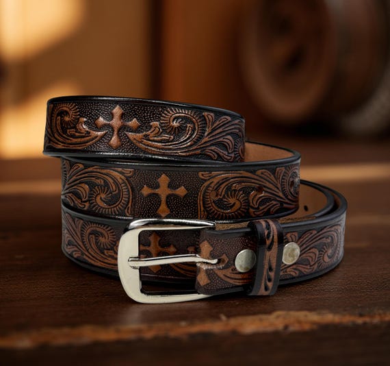 Kids Baby Toddler Western Belt, Western Leather Kids Boys Belt