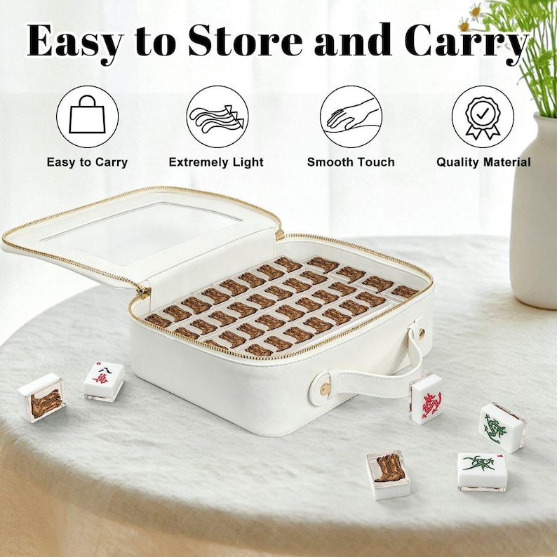 American Mahjong Tiles Set Cowboy Boots Brown Light Beige image 4