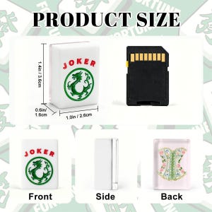 American Mahjong Tiles Set Regency Corset Print Pink Green Floral Pattern image 6