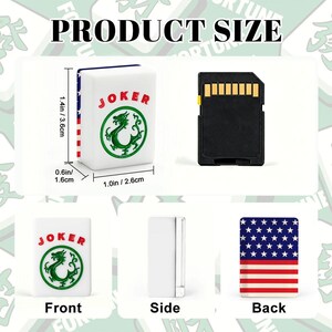 American Mahjong Tiles Set Stars and Stripes Pattern Red White and Blue Bild 6