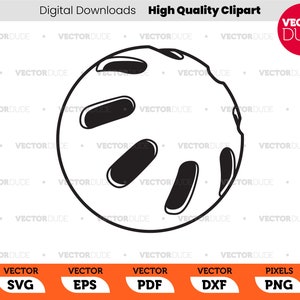 Bola de brinquedo com fenda preta e branca de alta qualidade, clipart vetorial [ svg eps pdf dxf png ]