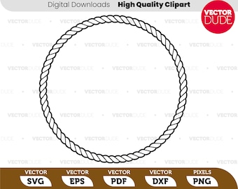 Bordo in corda con 70 segmenti perfetti, design originale di alta qualità, taglia o stampa, clipart vettoriali [svg eps pdf dxf png]