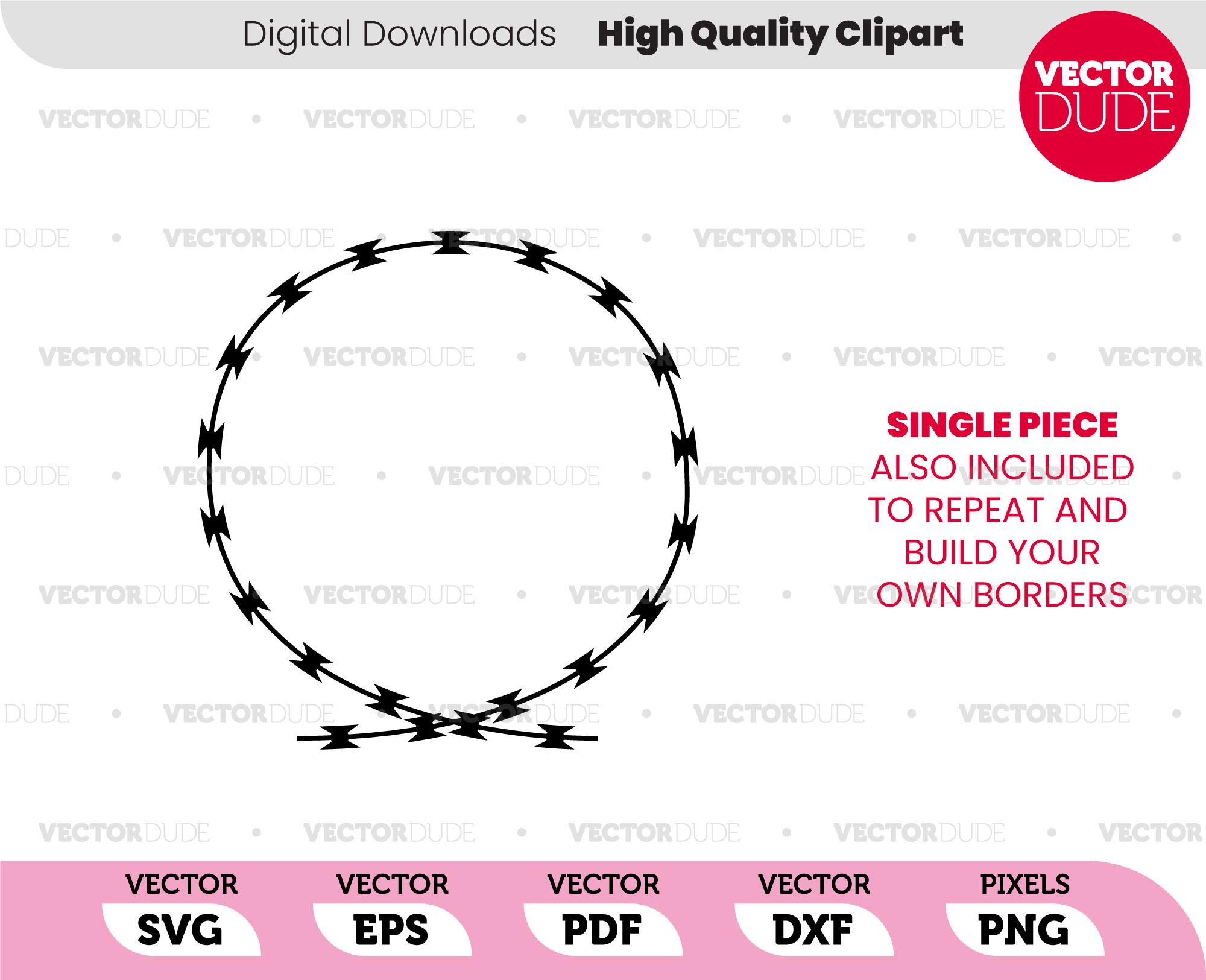 Wire Loop Border Looped Circle Razor Wire Concertina Wire Barbed Wire Border and Single ...