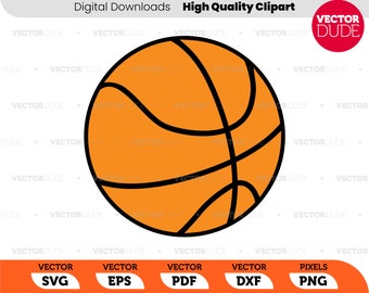Basket nero e arancione di alta qualità, clipart vettoriali [svg eps pdf dxf png]