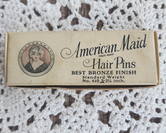 Vintage "American Maid" hair pins