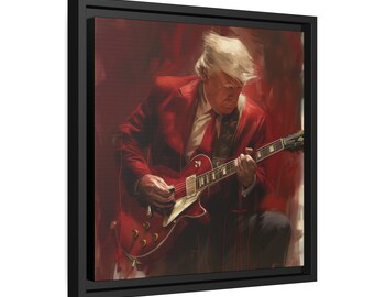 Trump Gitarre Matte Leinwand, Republikanische Wandkunst