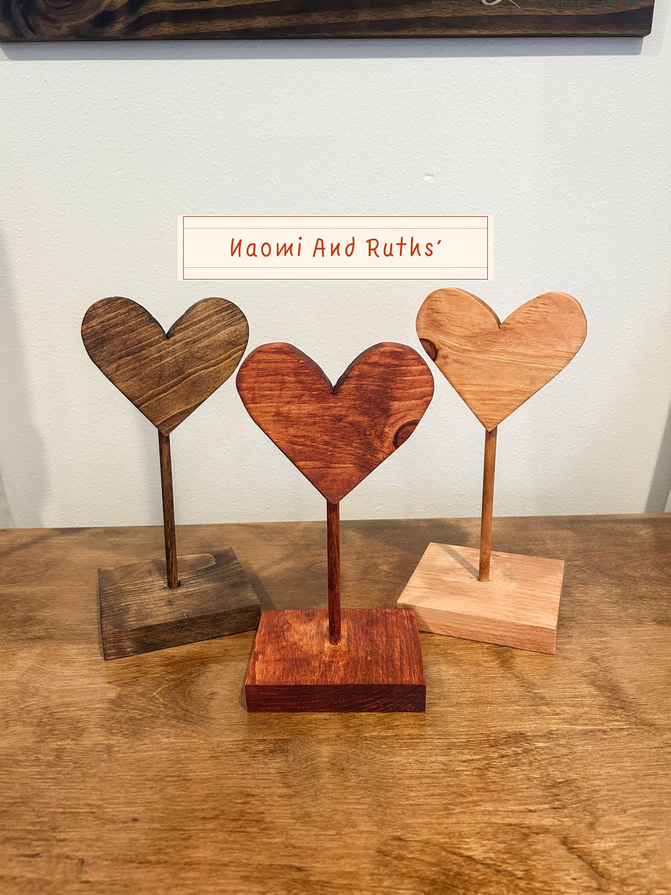 Small Rustic Heart Handcrafted Wooden Rustic Hearts - Etsy