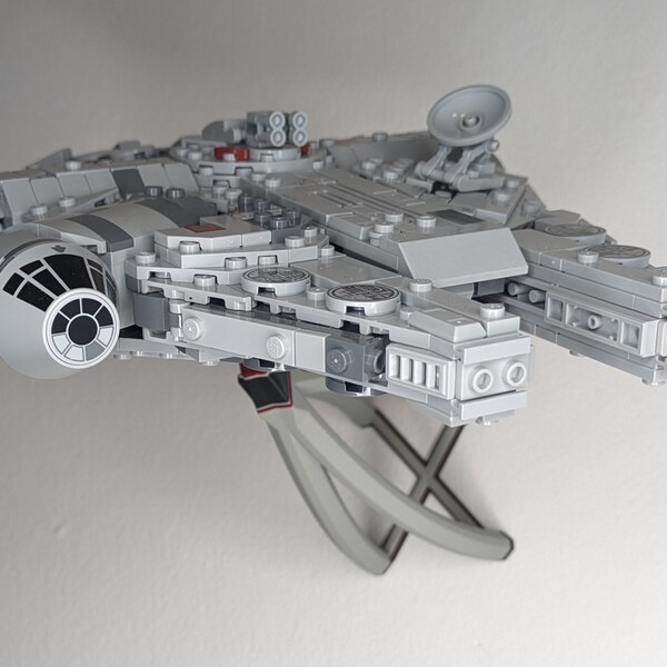 Wandhalterung für Lego STAR WARS Millennium Falcon frei drehbar, dreifarbig Legonr.: #75375 Han Solo Chewbacca Prinzessin Leia