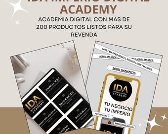 IDA-Imperio Digital Academy、デジタルマーケティング。ゼロからビジネスを始めるためのコースです。再販権（MRR）付き。Telegramでサポートコミュニティもご利用いただけます。