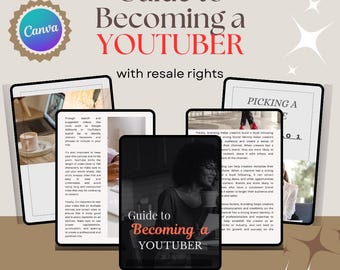 初心者向けYouTuberになる方法 / デジタルマーケティング電子書籍（40ページ以上） / Canvaで編集可能なMRRとPLR