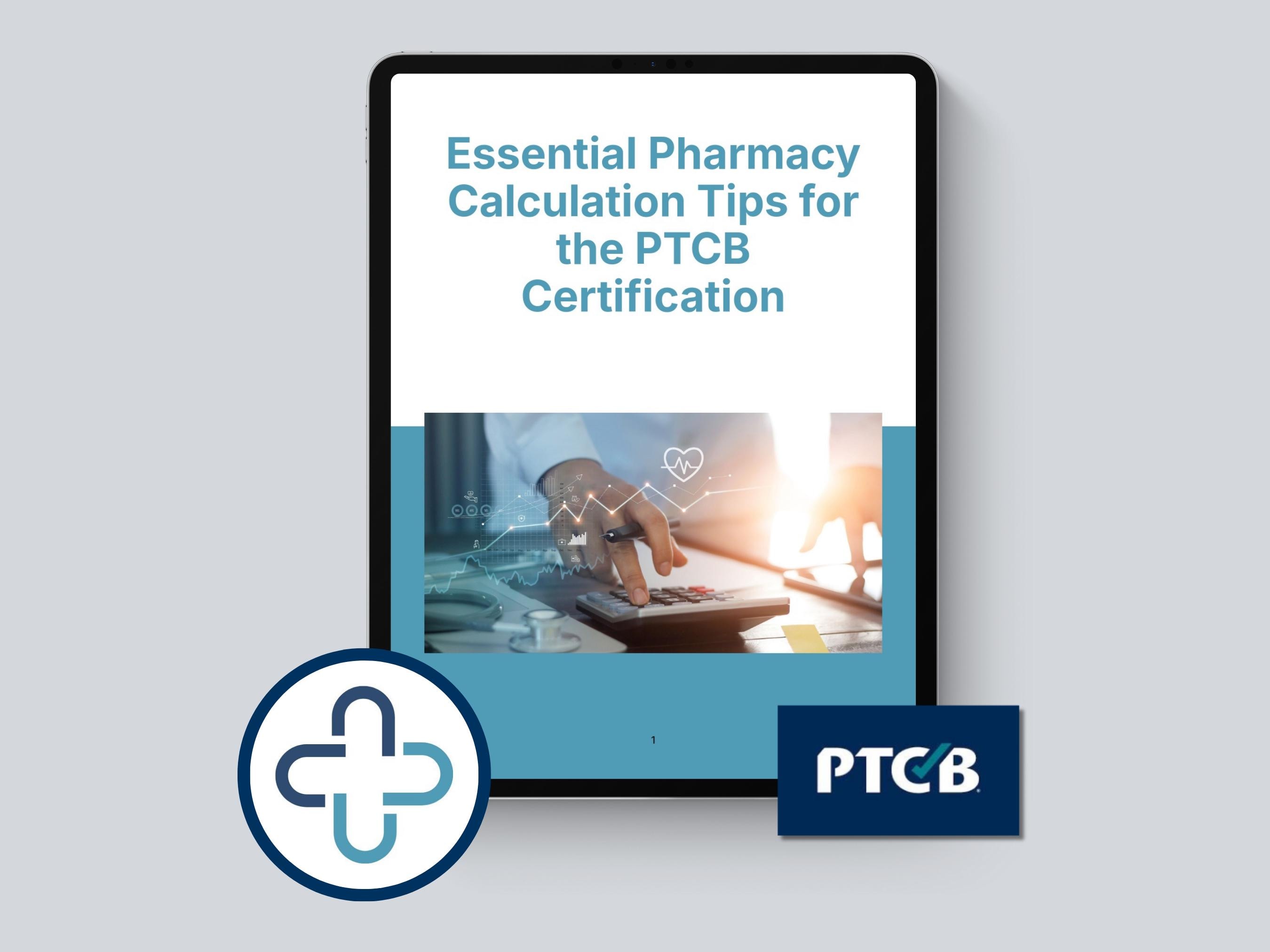 Ptcb Math Test Pharmacy Technician Math Guide: Ptcb/excpt Exam Prep (PDF) - Etsy