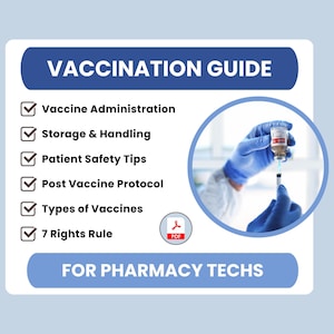 Apothekentechniker-Impfsystem-Verabreichungsanleitung | Sofort-Download (PDF)
