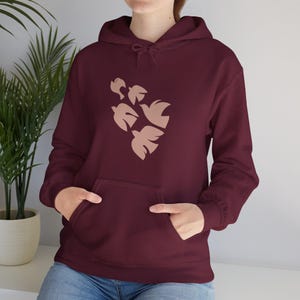Birds Graphic Hoodie, Flying Birds Hoodie, Soft Cotton Hoodie, Gildan Hoodie