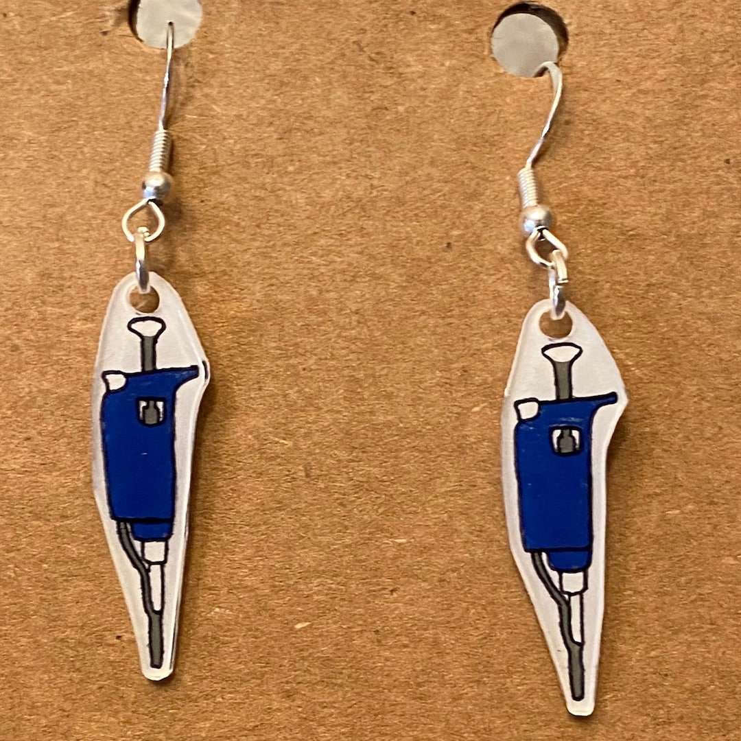 Biology Pipette Earrings - Etsy