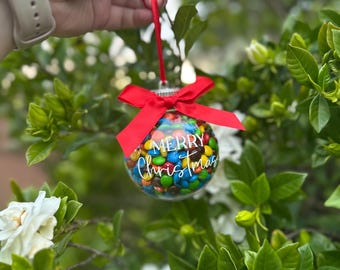 Sweet Filled Christmas Bauble Favours - Personalised