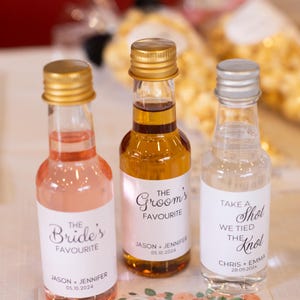 Custom 50ml Empty Plastic Shot Bottle Favour – Personalised for Your Event