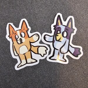 Adesivos Bluey e Bingo