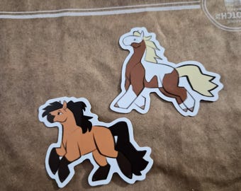 Pegatinas de Spirit y Rain