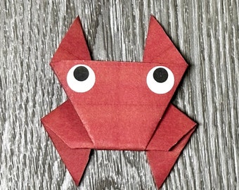 Crab Origami Paper (10 Sheets)