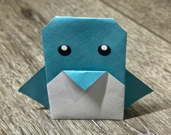 Papel Origami Pingüino (10 Hojas)