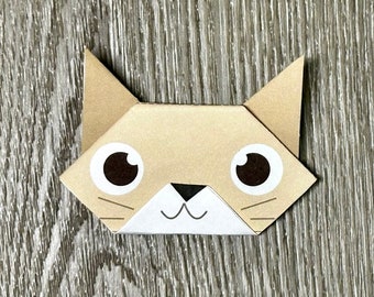 Cat Origami Paper (10 Sheets)