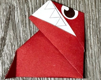 T-Rex Origami Paper (10 Sheets)