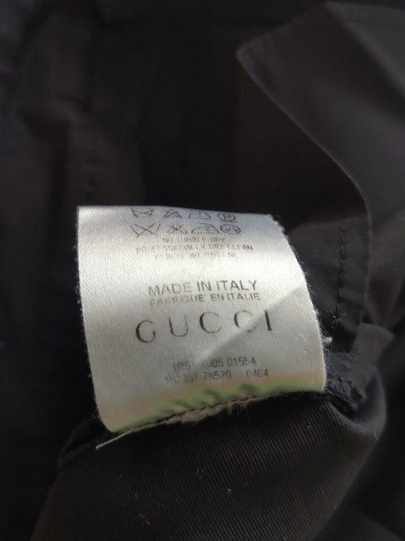 Gucci Womens Black Cotton Elastane Casual Pants T… - image 8