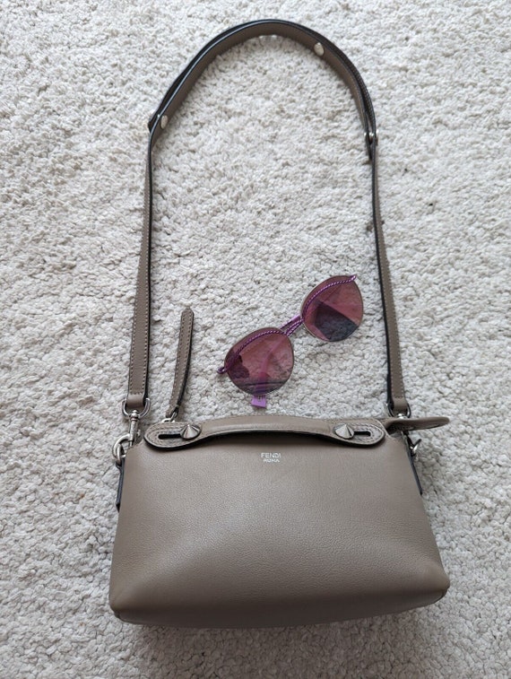 Fendi By The Way Mini Womens Beige Gray Leather H… - image 10