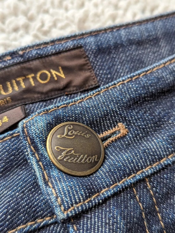 Louis Vuitton LV Denim Womens Navy Blue Jeans Poc… - image 7