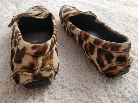 Prada Pony Hair Leopard Womens Flats Shoes Moccas… - image 7