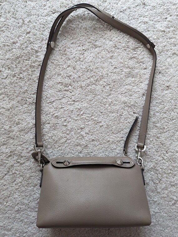 Fendi By The Way Mini Womens Beige Gray Leather H… - image 6