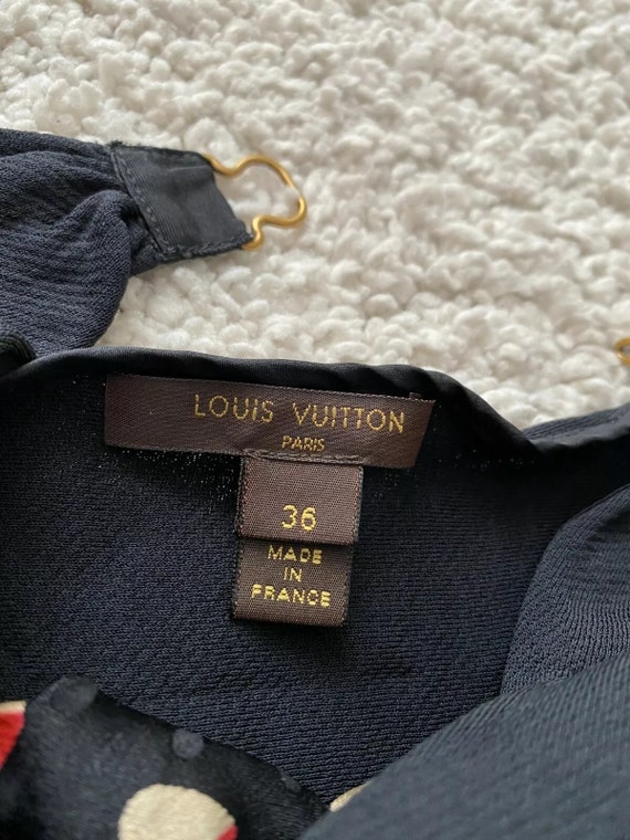 Louis Vuitton Womens Silk Blouse Top Shirt Dress … - image 5