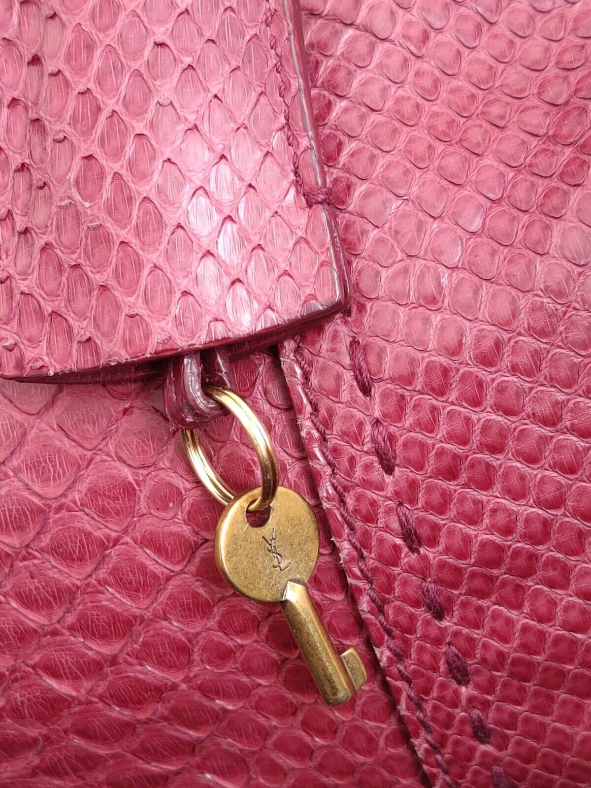 Yves Saint Laurent YSL Muse Fuchsia Snakeskin Python Leather Large Dome Bag Handbag Tote Satchel Shopper Shoulder Very Good Condition Etsy Ireland