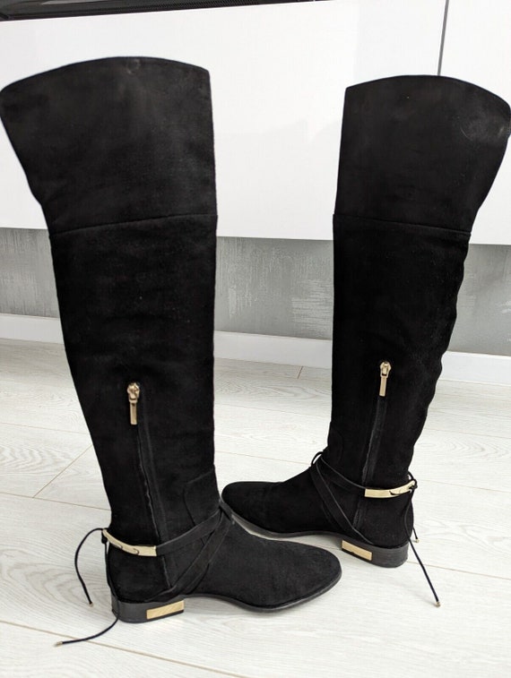 CHRISTIAN DIOR Cd Over The Knee High Riding Boots… - image 1
