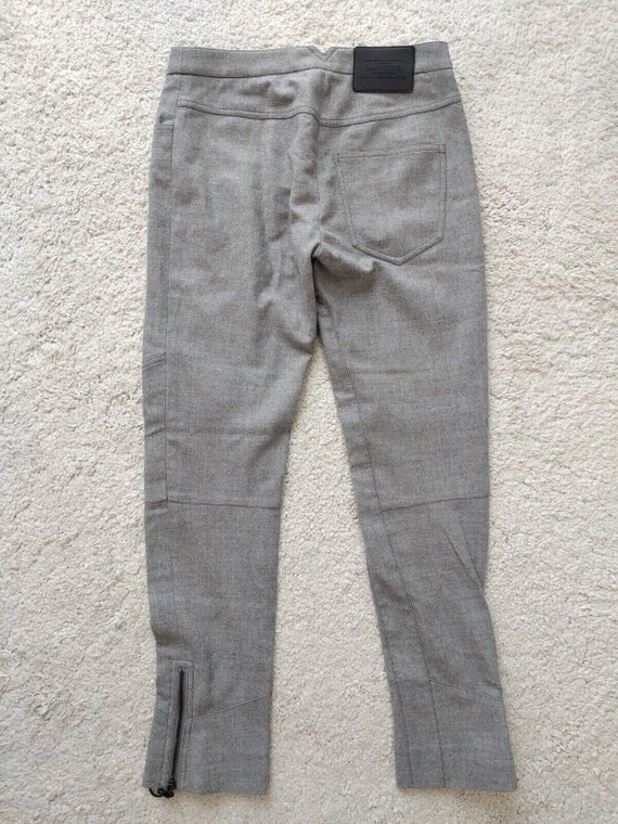 Louis Vuitton Womens Wool Zip Casual Pants Gray T… - image 5