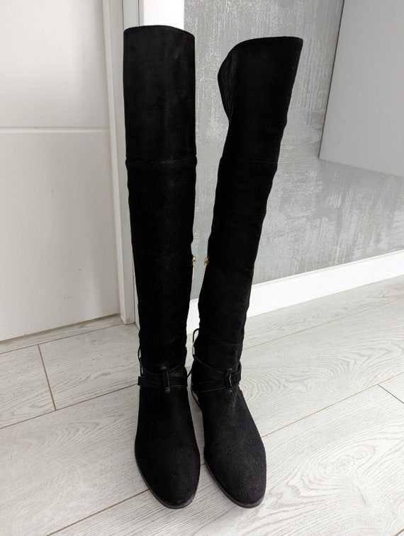 CHRISTIAN DIOR Cd Over The Knee High Riding Boots… - image 5