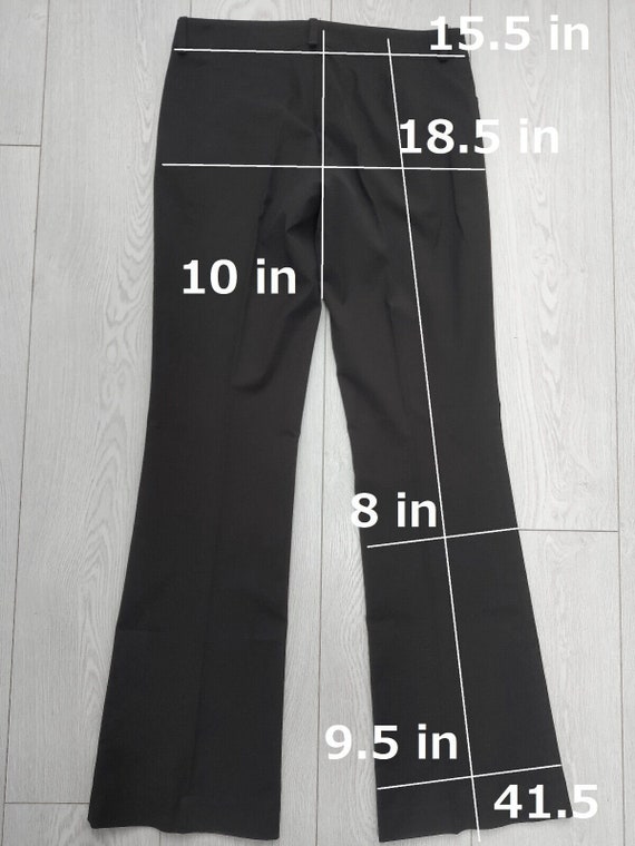 Gucci Womens Black Cotton Elastane Casual Pants T… - image 2