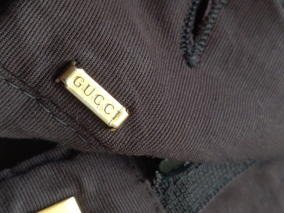 Gucci Womens Black Cotton Elastane Casual Pants T… - image 9