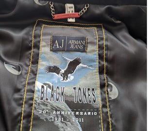 【美品】ARMANI JEANS 30周年記念モデル ラムレザー ジャケット 90s ARMANI JEANS Leather Jacket | VOSTOK
