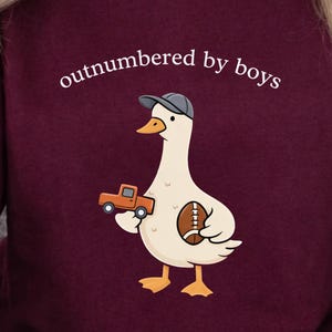 Outnumbered By Boys Goose SVG PNG, Funny Mom Clipart, Mother's Day Design (Digital Download)