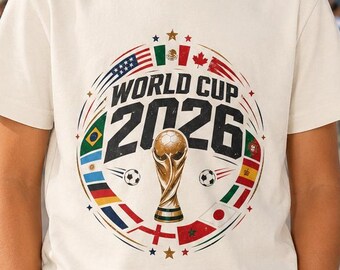 World Cup 2026 Kids Shirt, Soccer Fan Youth Tee, Football Lover Shirt, USA Canada Mexico Soccer Tee, Kids World Cup T-Shirt